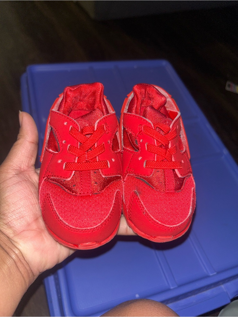 Kids Red Nike Athletic Sneakers - Comfortable Everyday Shoes